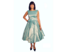 Sixties-Kleid türkis (Gr. 38)