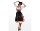 Dirndl rot-kariert Thetru